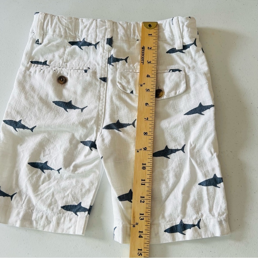 Appaman Boys Great White Shark Shorts Beachy Classis Coastal White Sz 7 - Picture 9 of 9